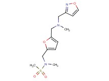 N-[(5-{[(isoxazol-3-ylmethyl)(methyl)amino]methyl}-2-furyl)methyl]-N-methylmethanesulfonamide