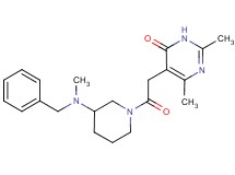 5-(2-{3-[benzyl(methyl)amino]-1-piperidinyl}-2-oxoethyl)-2,6-dimethyl-4(3H)-pyrimidinone