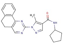 N-cyclopentyl-1-(5,6-dihydrobenzo[h]quinazolin-2-yl)-5-methyl-1H-pyrazole-4-carboxamide