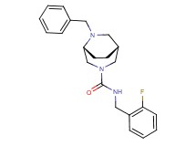 (1R*,5R*)-6-benzyl-N-(2-fluorobenzyl)-3,6-diazabicyclo[3.2.2]nonane-3-carboxamide