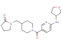 1-[(1-{[6-(tetrahydrofuran-3-ylamino)pyridin-3-yl]carbonyl}piperidin-4-yl)methyl]pyrrolidin-2-one