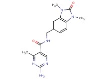 2-amino-N-[(1,3-dimethyl-2-oxo-2,3-dihydro-1H-benzimidazol-5-yl)methyl]-4-methylpyrimidine-5-carboxamide
