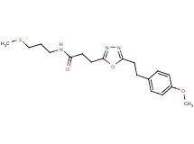 3-{5-[2-(4-methoxyphenyl)ethyl]-1,3,4-oxadiazol-2-yl}-N-[3-(methylthio)propyl]propanamide