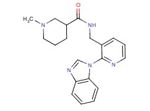 N-{[2-(1H-benzimidazol-1-yl)-3-pyridinyl]methyl}-1-methyl-3-piperidinecarboxamide