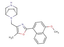 rel-(1R,5S)-8-{[2-(4-methoxy-1-naphthyl)-5-methyl-1,3-oxazol-4-yl]methyl}-3,8-diazabicyclo[3.2.1]octane hydrochloride
