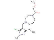 1-[(5-chloro-3-ethyl-1-methyl-1H-pyrazol-4-yl)methyl]-4-(methoxyacetyl)-1,4-diazepane