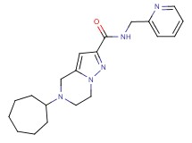 5-cycloheptyl-N-(pyridin-2-ylmethyl)-4,5,6,7-tetrahydropyrazolo[1,5-a]pyrazine-2-carboxamide