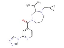 1-(cyclopropylmethyl)-2-isopropyl-4-[2-(4H-1,2,4-triazol-4-yl)isonicotinoyl]-1,4-diazepane