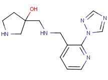 3-[({[2-(1H-1,2,4-triazol-1-yl)-3-pyridinyl]methyl}amino)methyl]-3-pyrrolidinol dihydrochloride