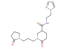6-oxo-1-[3-(2-oxo-1-pyrrolidinyl)propyl]-N-[2-(1H-pyrazol-1-yl)ethyl]-3-piperidinecarboxamide