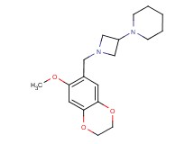1-{1-[(7-methoxy-2,3-dihydro-1,4-benzodioxin-6-yl)methyl]azetidin-3-yl}piperidine