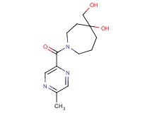 4-(hydroxymethyl)-1-[(5-methyl-2-pyrazinyl)carbonyl]-4-azepanol