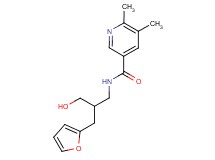 N-[3-(2-furyl)-2-(hydroxymethyl)propyl]-5,6-dimethylnicotinamide