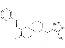 8-[(2-methyl-1H-pyrrol-3-yl)carbonyl]-2-(2-pyridin-2-ylethyl)-2,8-diazaspiro[5.5]undecan-3-one