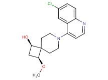 (1R*,3S*)-7-(6-chloroquinolin-4-yl)-3-methoxy-7-azaspiro[3.5]nonan-1-ol