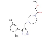 1-{[3-(2,5-dimethylphenyl)-1H-pyrazol-4-yl]methyl}-4-(methoxyacetyl)-1,4-diazepane
