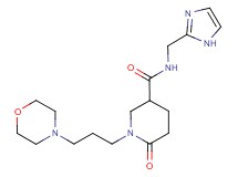 N-(1H-imidazol-2-ylmethyl)-1-[3-(4-morpholinyl)propyl]-6-oxo-3-piperidinecarboxamide