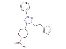 1-acetyl-4-{1-[2-(1H-imidazol-5-yl)ethyl]-3-phenyl-1H-1,2,4-triazol-5-yl}piperidine