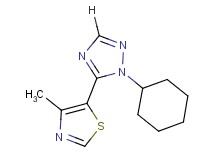 1-cyclohexyl-5-(4-methyl-1,3-thiazol-5-yl)-1H-1,2,4-triazole