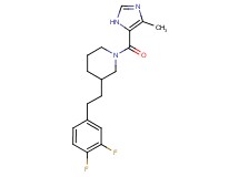 3-[2-(3,4-difluorophenyl)ethyl]-1-[(4-methyl-1H-imidazol-5-yl)carbonyl]piperidine