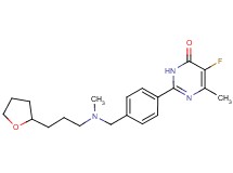5-fluoro-6-methyl-2-[4-({methyl[3-(tetrahydrofuran-2-yl)propyl]amino}methyl)phenyl]pyrimidin-4(3H)-one
