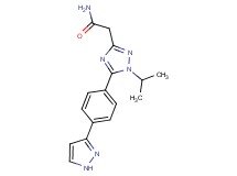 2-{1-isopropyl-5-[4-(1H-pyrazol-3-yl)phenyl]-1H-1,2,4-triazol-3-yl}acetamide