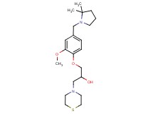 1-{4-[(2,2-dimethylpyrrolidin-1-yl)methyl]-2-methoxyphenoxy}-3-thiomorpholin-4-ylpropan-2-ol