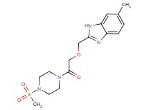 6-methyl-2-({2-[4-(methylsulfonyl)piperazin-1-yl]-2-oxoethoxy}methyl)-1H-benzimidazole