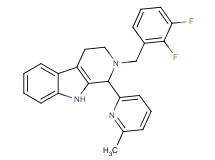 2-(2,3-difluorobenzyl)-1-(6-methyl-2-pyridinyl)-2,3,4,9-tetrahydro-1H-beta-carboline