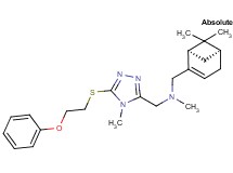 1-[(1R,5S)-6,6-dimethylbicyclo[3.1.1]hept-2-en-2-yl]-N-methyl-N-({4-methyl-5-[(2-phenoxyethyl)thio]-4H-1,2,4-triazol-3-yl}methyl)methanamine