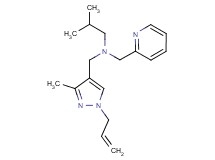 N-[(1-allyl-3-methyl-1H-pyrazol-4-yl)methyl]-2-methyl-N-(pyridin-2-ylmethyl)propan-1-amine