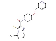 3-fluoro-5-methyl-2-{[4-(3-pyridinylmethoxy)-1-piperidinyl]carbonyl}imidazo[1,2-a]pyridine