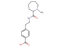 4-(2-{[(1-methyl-2-azepanyl)carbonyl]amino}ethyl)benzoic acid
