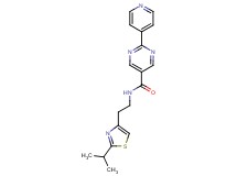 N-[2-(2-isopropyl-1,3-thiazol-4-yl)ethyl]-2-(4-pyridinyl)-5-pyrimidinecarboxamide