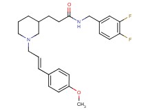 N-(3,4-difluorobenzyl)-3-{1-[(2E)-3-(4-methoxyphenyl)-2-propen-1-yl]-3-piperidinyl}propanamide