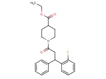 ethyl 1-[3-(2-fluorophenyl)-3-phenylpropanoyl]-4-piperidinecarboxylate
