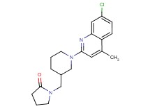 1-{[1-(7-chloro-4-methyl-2-quinolinyl)-3-piperidinyl]methyl}-2-pyrrolidinone