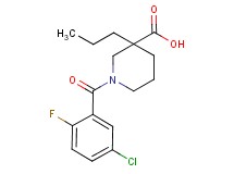 1-(5-chloro-2-fluorobenzoyl)-3-propylpiperidine-3-carboxylic acid
