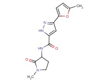 3-(5-methyl-2-furyl)-N-(1-methyl-2-oxo-3-pyrrolidinyl)-1H-pyrazole-5-carboxamide
