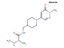 N~2~-methyl-N~1~-{[1-(1-methyl-6-oxo-1,6-dihydro-4-pyridazinyl)-4-piperidinyl]methyl}-L-alaninamide hydrochloride