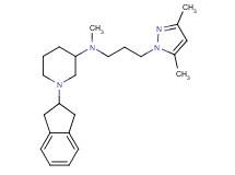 1-(2,3-dihydro-1H-inden-2-yl)-N-[3-(3,5-dimethyl-1H-pyrazol-1-yl)propyl]-N-methyl-3-piperidinamine