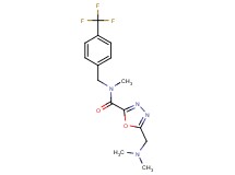 5-[(dimethylamino)methyl]-N-methyl-N-[4-(trifluoromethyl)benzyl]-1,3,4-oxadiazole-2-carboxamide