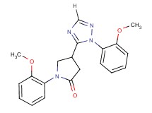 1-(2-methoxyphenyl)-4-[1-(2-methoxyphenyl)-1H-1,2,4-triazol-5-yl]pyrrolidin-2-one