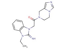 1-[2-(5,6-dihydroimidazo[1,5-a]pyrazin-7(8H)-yl)-2-oxoethyl]-3-ethyl-1,3-dihydro-2H-benzimidazol-2-imine