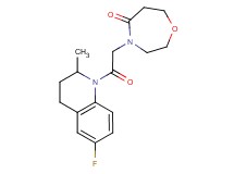 4-[2-(6-fluoro-2-methyl-3,4-dihydroquinolin-1(2H)-yl)-2-oxoethyl]-1,4-oxazepan-5-one