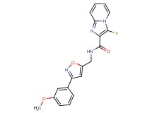 3-fluoro-N-{[3-(3-methoxyphenyl)-5-isoxazolyl]methyl}imidazo[1,2-a]pyridine-2-carboxamide