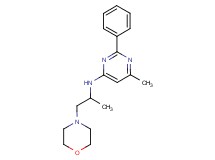 6-methyl-N-(1-methyl-2-morpholin-4-ylethyl)-2-phenylpyrimidin-4-amine