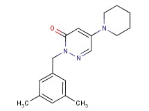 2-(3,5-dimethylbenzyl)-5-(1-piperidinyl)-3(2H)-pyridazinone