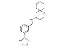 1,9-dioxaspiro[5.5]undec-4-yl[3-(1H-tetrazol-5-yl)benzyl]amine
