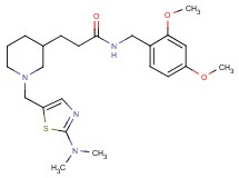N-(2,4-dimethoxybenzyl)-3-(1-{[2-(dimethylamino)-1,3-thiazol-5-yl]methyl}-3-piperidinyl)propanamide